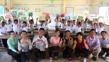 A Global Family of Young People Building a World of Peace:  Character Education and Peace Projects #Cambodia