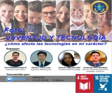 Forum “Juventud y Tecnología” #Bolivia