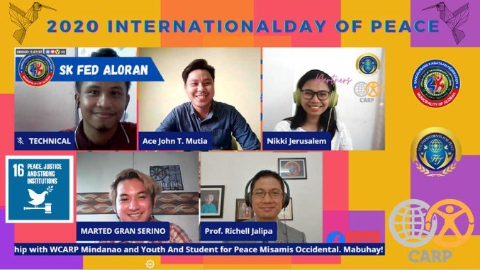 Online Webinar International Day of Peace 2020 #Philippines