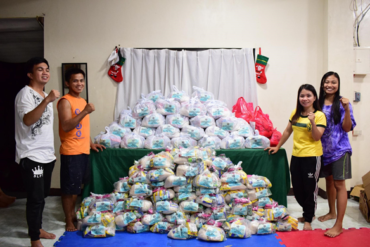 13 Service Projects were conducted for 2,000 victims of typhoons in the Philippine