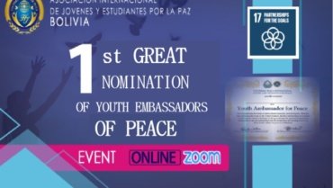 First Appointment Ceremony of Youth Ambassadors for Peace #Bolivia