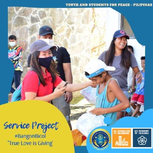 First Service Project for the Victims of Typhoons #Philippines