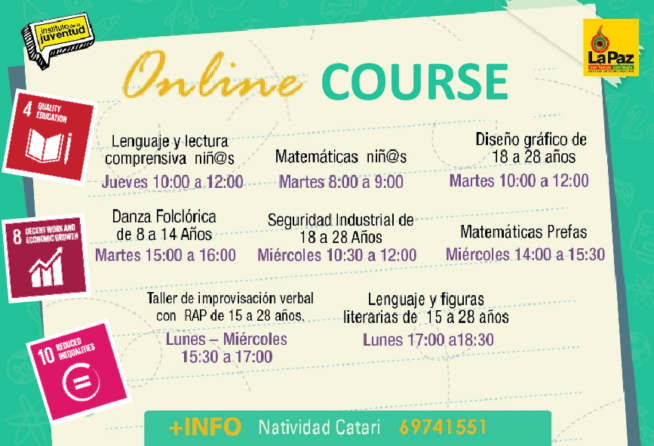 “Free Online Courses” Educational Program #Bolivia