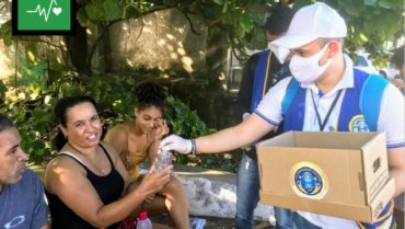 Distribution of Alcohol Bottles and Masks #Brazil