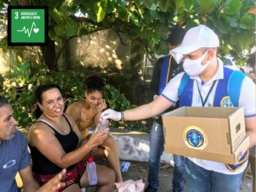 Distribution of Alcohol Bottles and Masks #Brazil