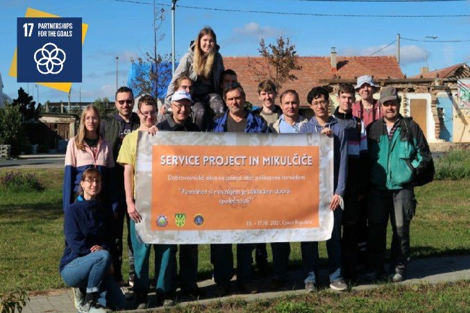 Service Project in a Village Affected by Destructive Tornado Czech & Slovak