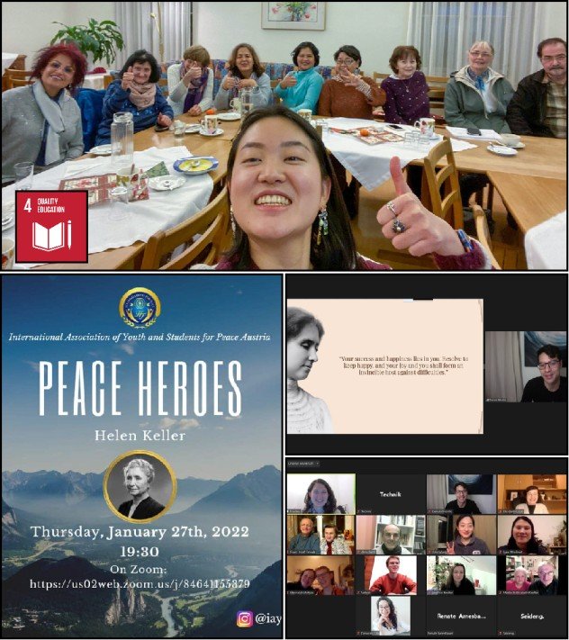 Peace Heroes Series – Helen Keller #Austria