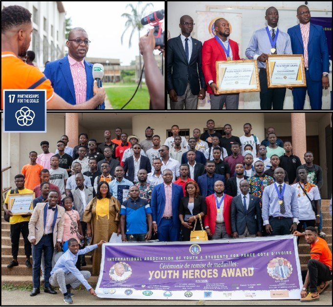 Youth Heroes Award Streamed on Television in Cote d’Ivoire!