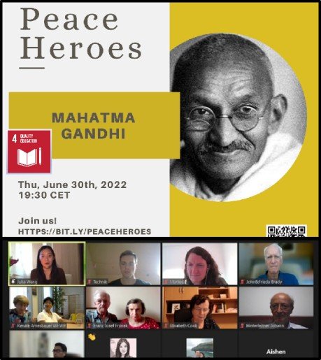 Peace Heroes Talks – Mahatma Gandhi #Austria